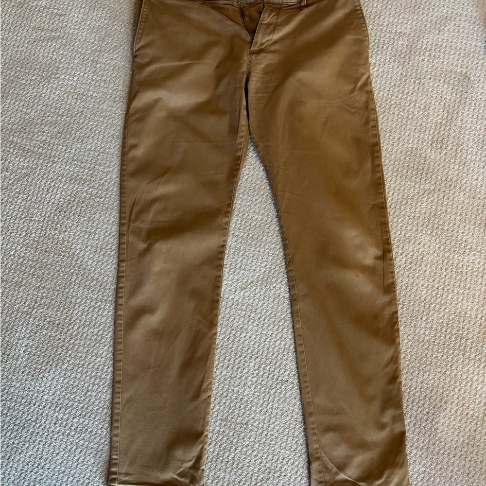 J Crew Camel/Brown/Tan Slim Fit Chinos